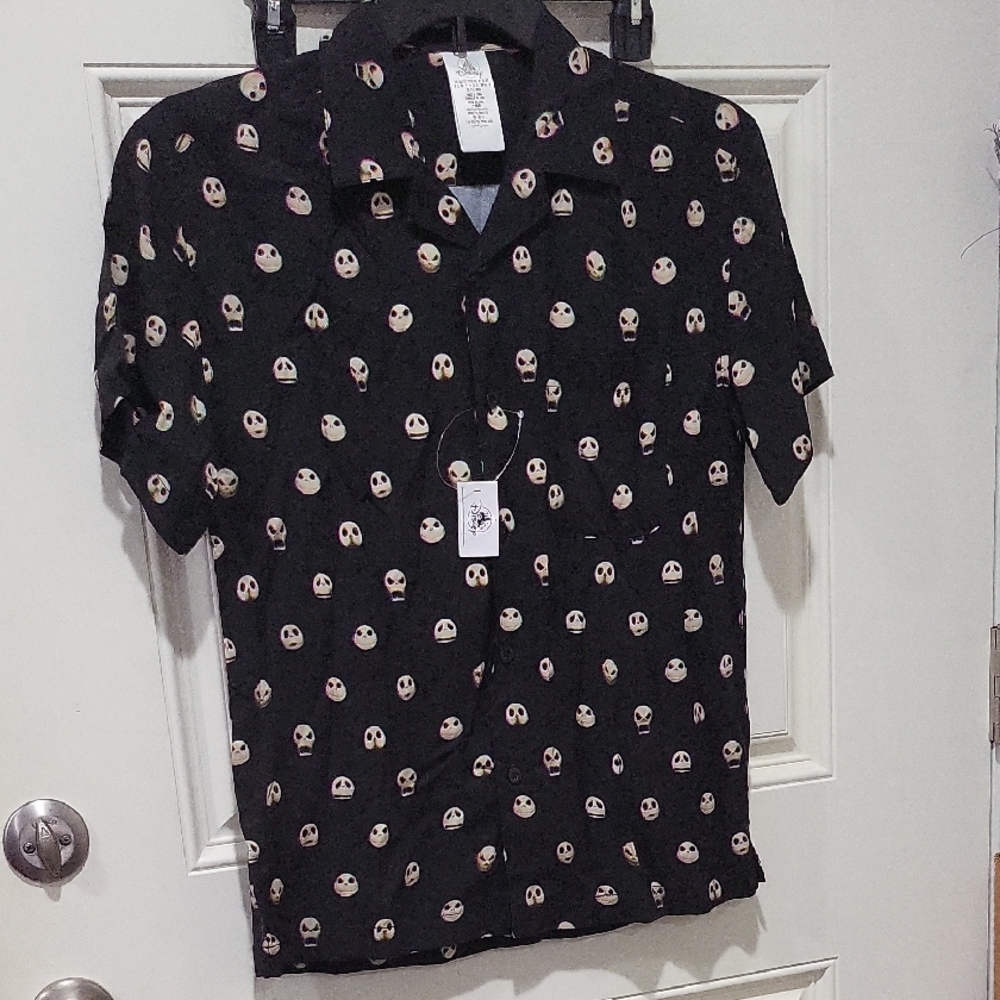 Disney Shirt Adult XSmall Black Jack Skellington